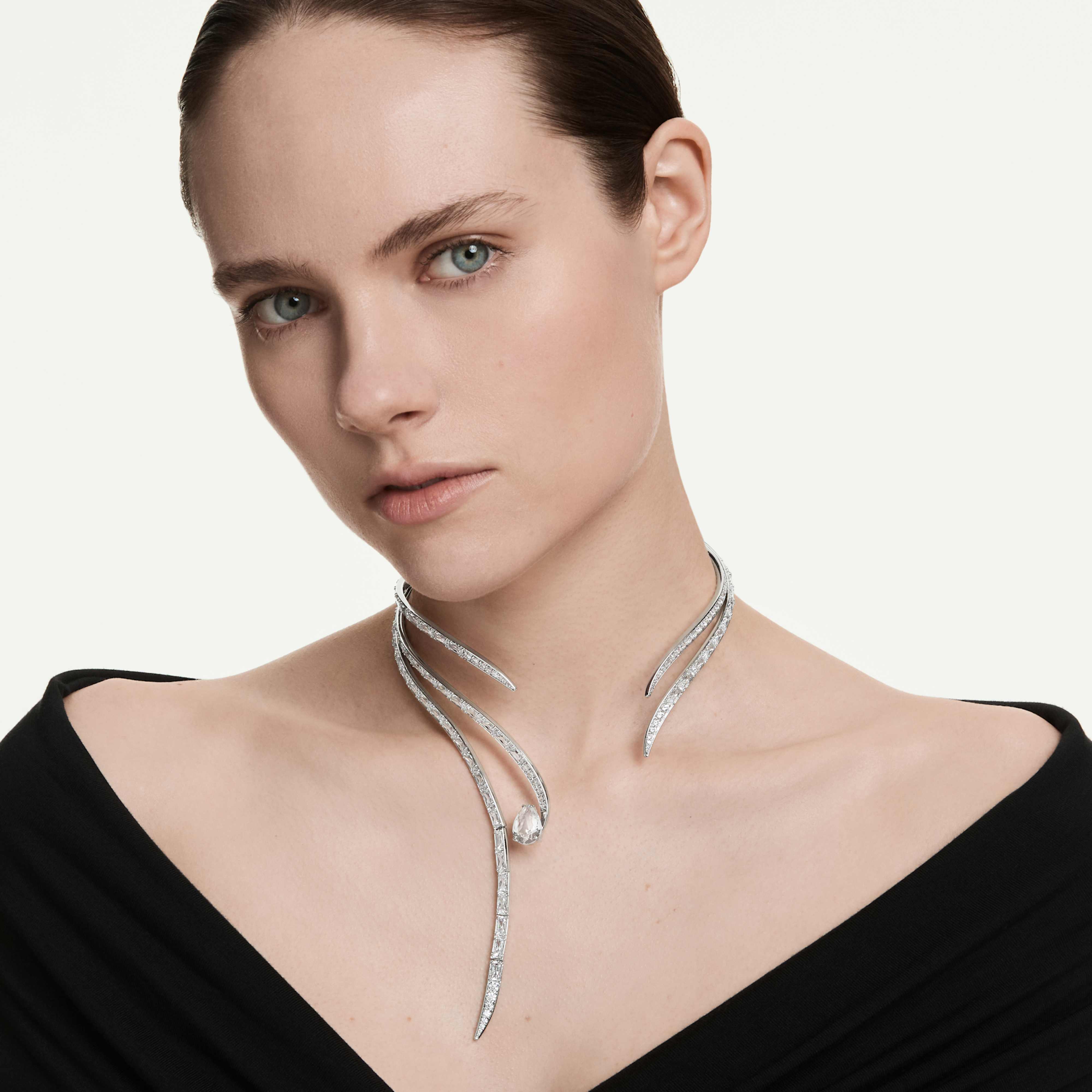 Collier Swarovski - Vienna Swan - Incolore & Argenté (M) vue 3