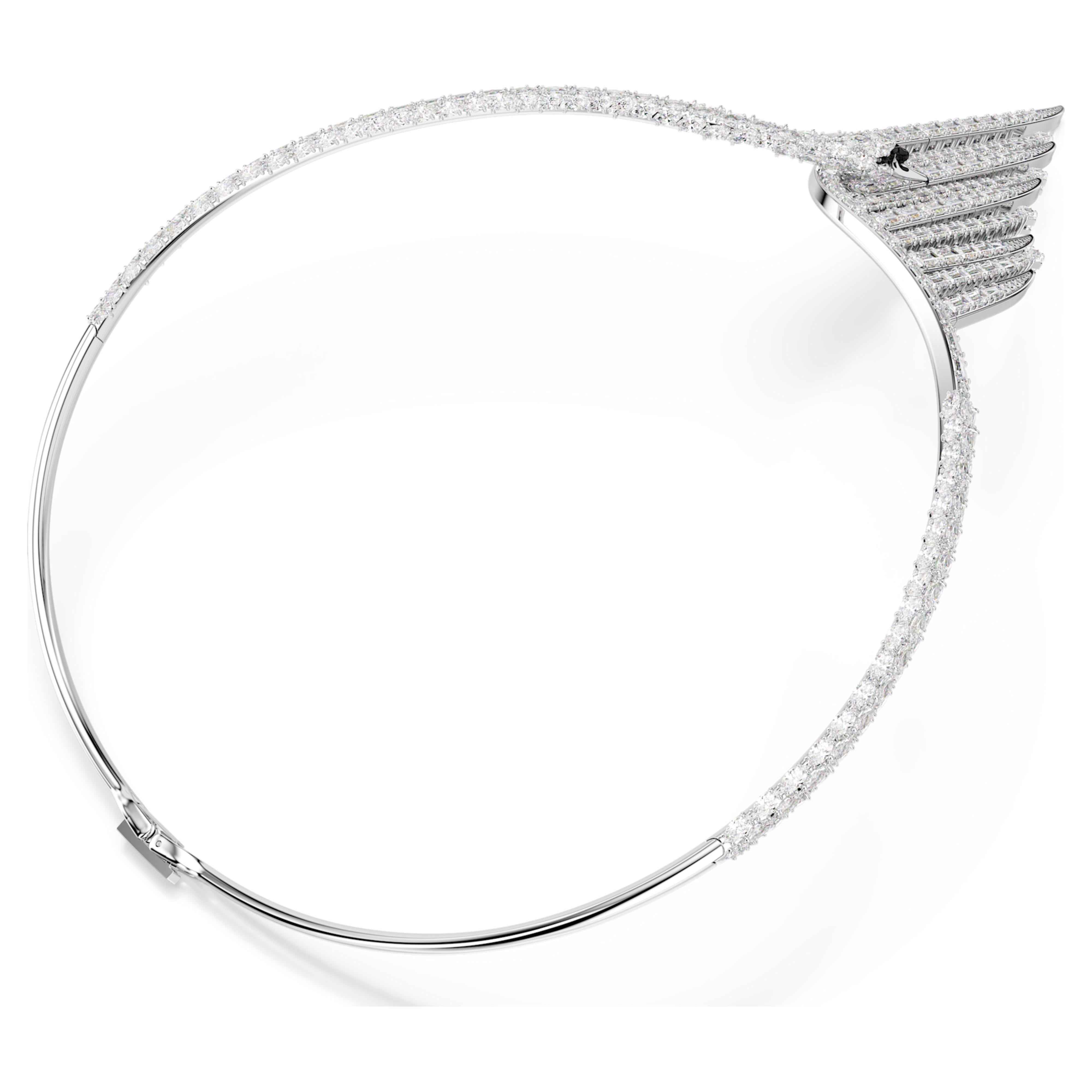 Collier Swarovski - Vienna Swan - Blanc & Argenté vue 4
