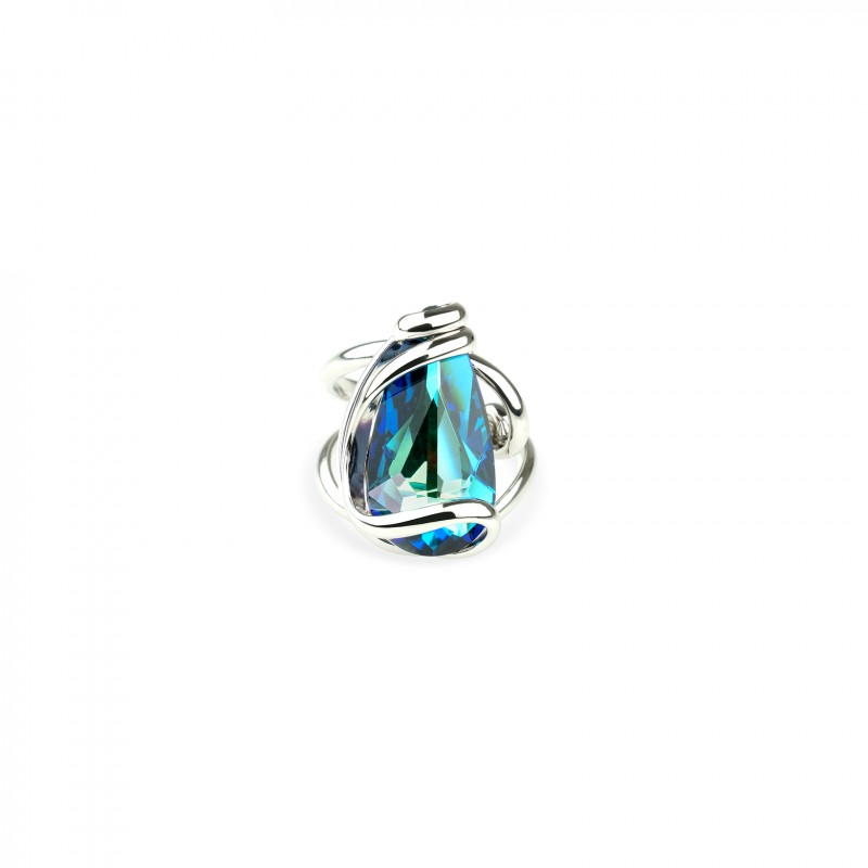 Bague Elegant RDW – Argenté – Bleu Bermudes