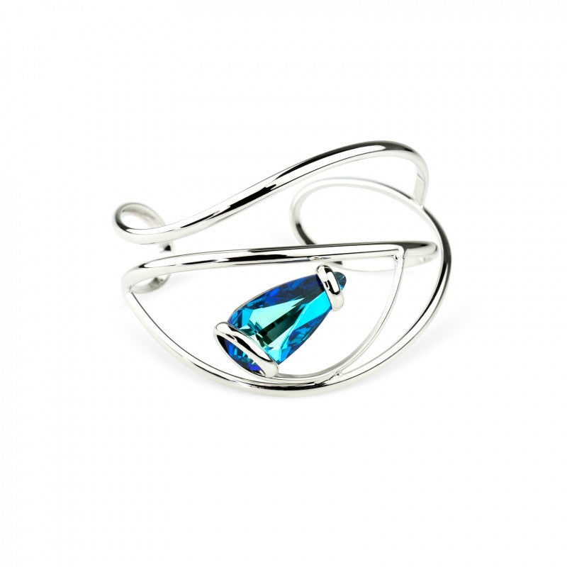 Bracelet Elegant BRX – Argenté – Bleu Bermudes