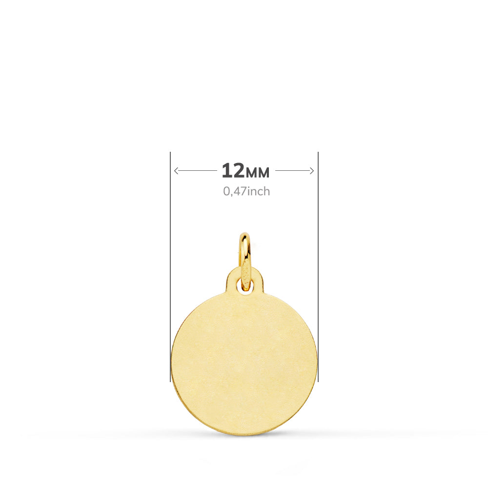 18K Médaille Notre-dame de Fatima 12MM