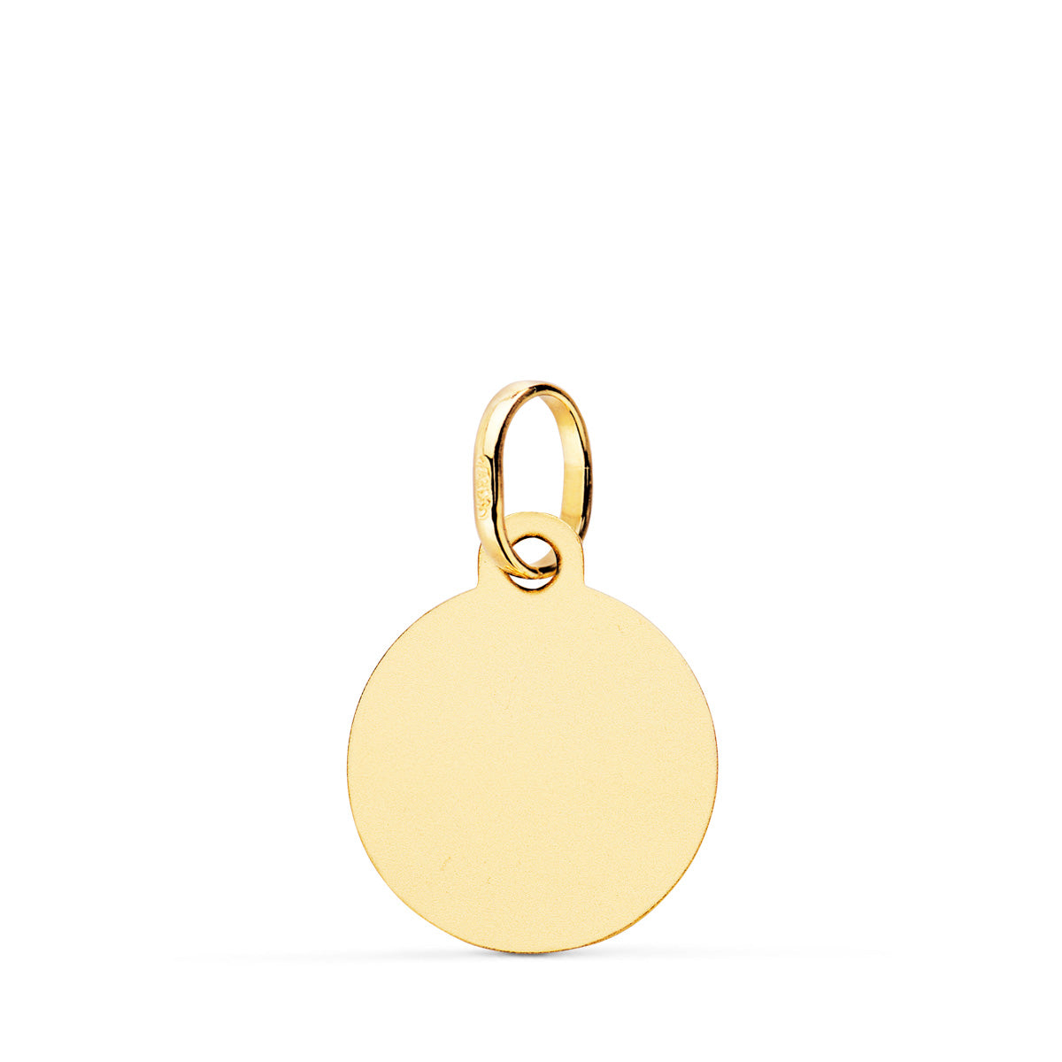 18K Médaille Horoscope Vierge Mate 13 mm Or Jaune