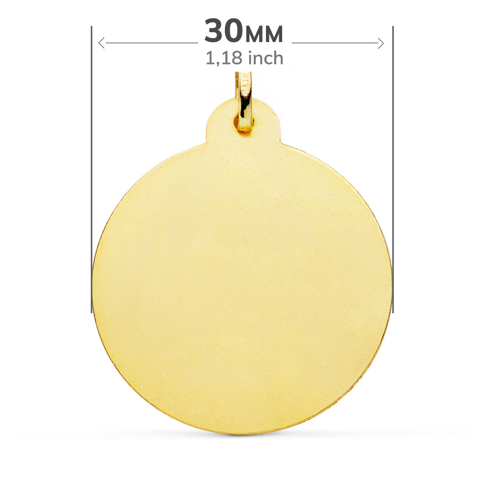 18K Herz-Jesu-Medaille 30MM