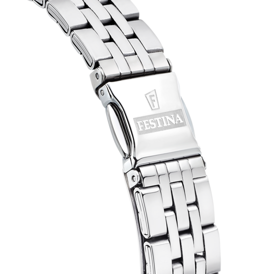 Montre femme Festina MADEMOISELLE F16867/4 – cadran bleu bracelet acier – vue de dos
