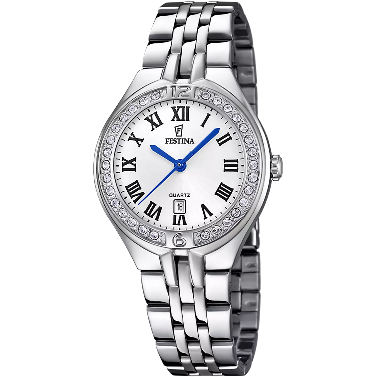 Montre femme Festina MADEMOISELLE F16867/8 – cadran gris bracelet acier – vue de face