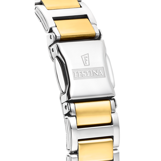 Montre femme Festina MADEMOISELLE F16937/A – cadran argenté bracelet acier – vue de dos