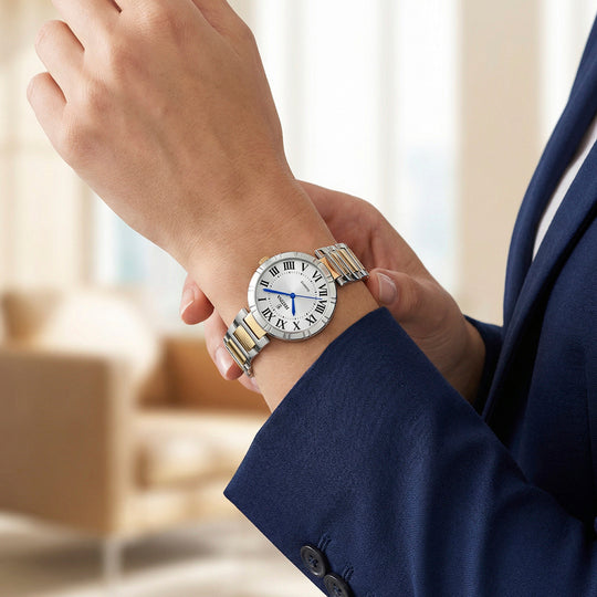 Montre femme Festina MADEMOISELLE F16937/G – cadran blanc bracelet acier – portée