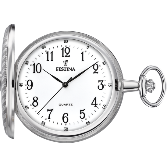 Montre à gousset homme Festina Pocket F2021/1 – montre de gousset cadran blanc – vue de face