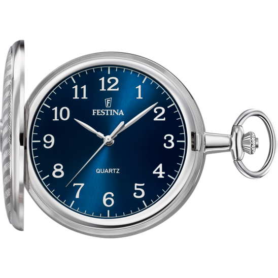 Montre à gousset homme Festina Pocket F2021/2 – montre de gousset cadran bleu – vue de face