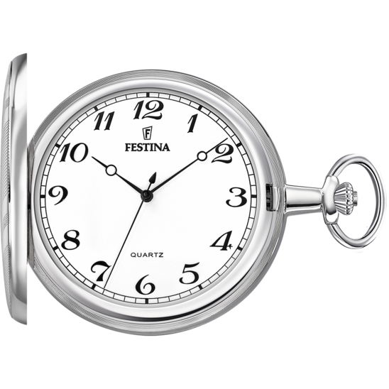 Montre à gousset homme Festina Pocket F2022/1 – montre de gousset cadran blanc – vue de face