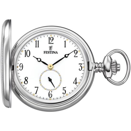 Montre à gousset homme Festina Pocket F2026/1 – montre de gousset cadran blanc – vue de face