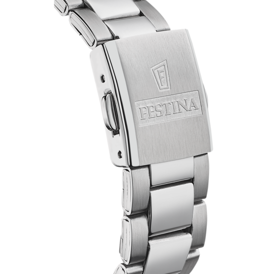 Montre enfant Festina JUNIOR F20457/3 – cadran noir bracelet acier – vue de dos