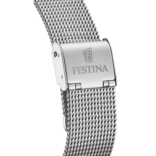 Montre femme Festina BOYFRIEND F20475/2 – cadran or rose bracelet acier – vue de dos