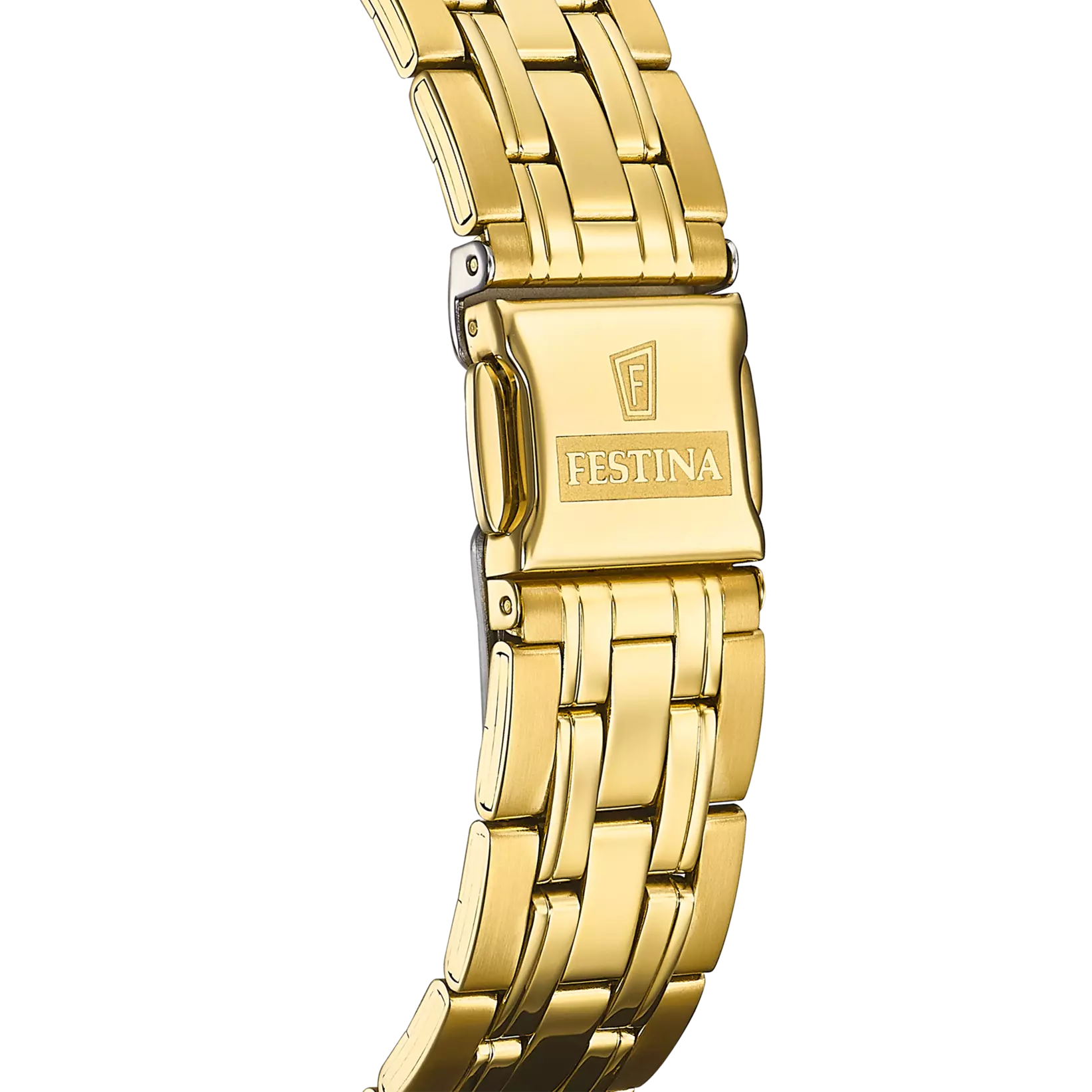 Montre homme Festina CLASSICS F20513/2 – cadran argent bracelet acier – détail du fermoir