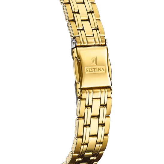Dameshorloge Festina CLASSICS F20514/1 – stalen band met witte wijzerplaat – achteraanzicht