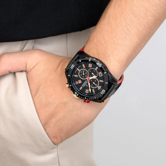 Pánské hodinky Festina TIMELESS CHRONOGRAPH F20519/4 – černý ciferník kožený pásek – řada