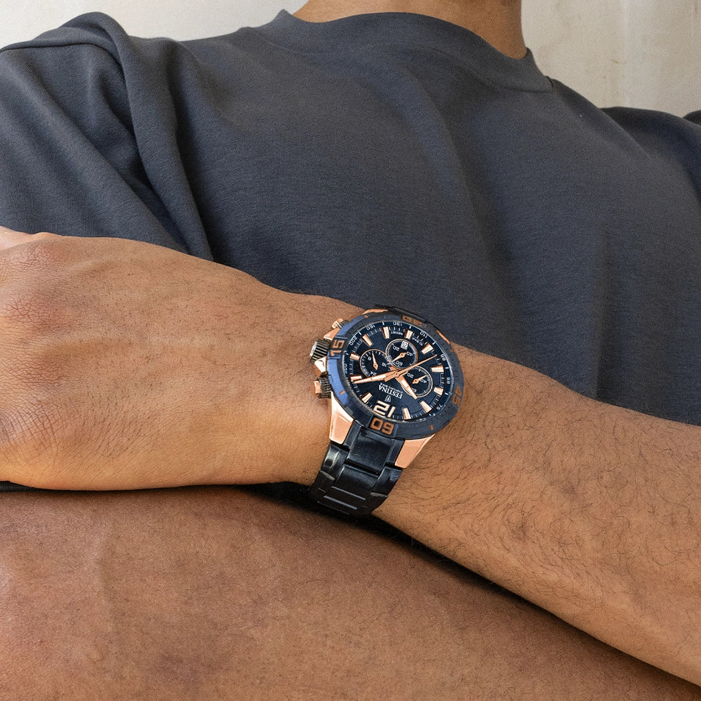 Montre homme Festina SPECIAL EDITIONS F20524/1 – cadran bleu bracelet acier – vue 2