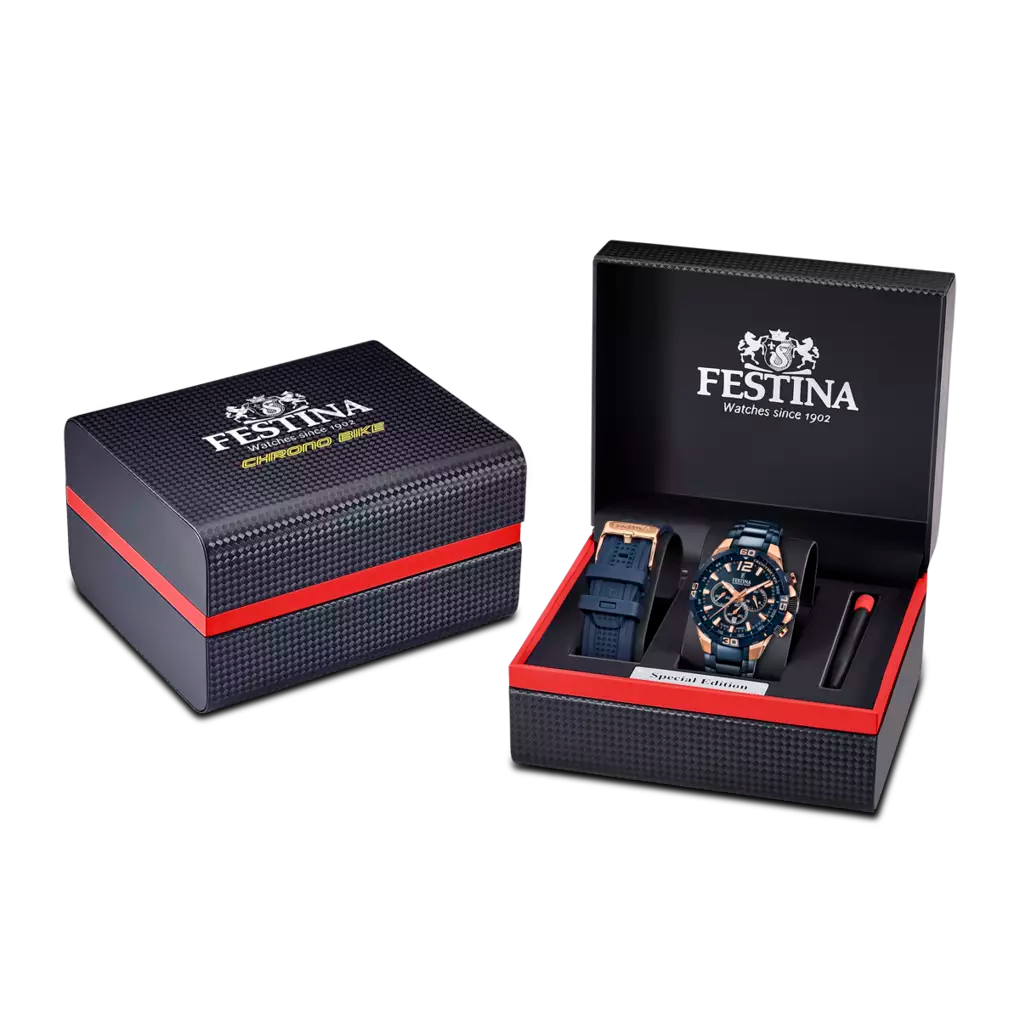 Montre homme Festina SPECIAL EDITIONS F20524/1 – cadran bleu bracelet acier – vue 4