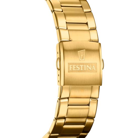 Montre homme Festina TIMELESS CHRONOGRAPH F20541/4 – cadran noir bracelet acier – vue de dos