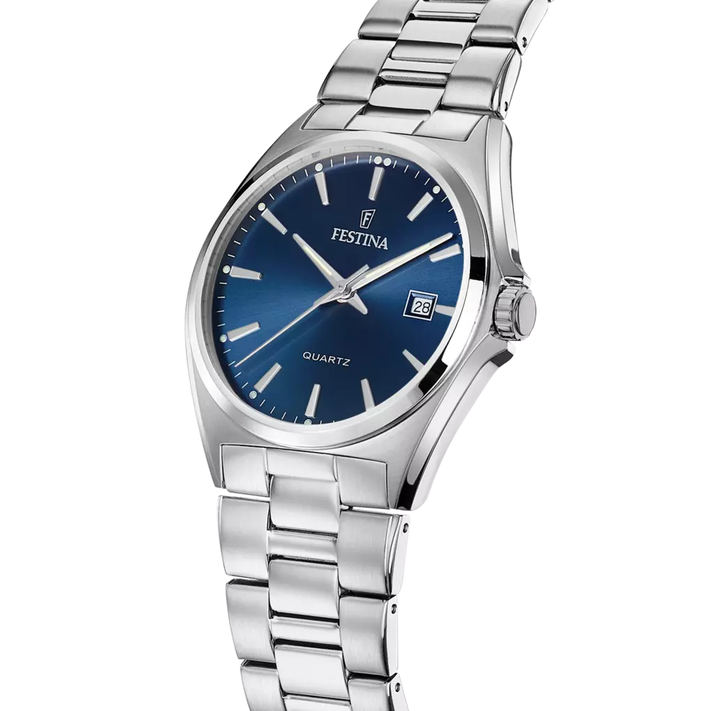 Classics - Model F20552/3 - Silver & Blue - Festina Watch