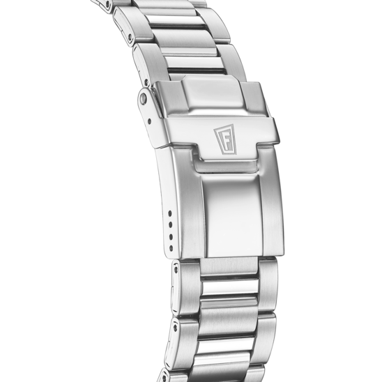 Montre homme Festina TIMELESS CHRONOGRAPH F20560/1 – cadran argenté bracelet acier – vue de dos