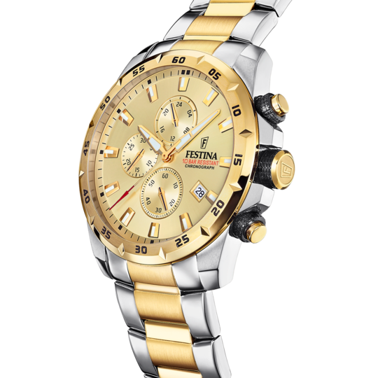 Pánské hodinky Festina TIMELESS CHRONOGRAPH F20562/1 – ocelový náramek – pohled z profilu