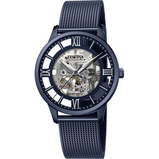 Montre homme Festina AUTOMATIC F20574/1 – bracelet acier – vue de face