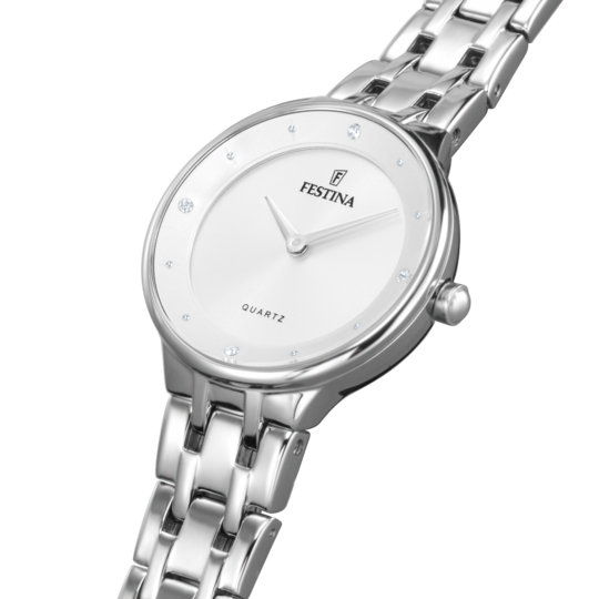 Damklocka Festina MADEMOISELLE F20600/1 – silver urtavla stålarmband – profilvy