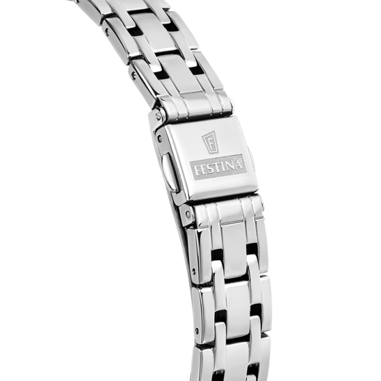 Damklocka Festina MADEMOISELLE F20600/B – grön urtavla stålarmband – bakifrån