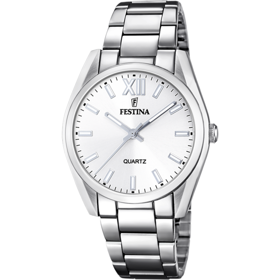 Montre mixte Festina BOYFRIEND F20622/1 – cadran argenté bracelet acier – vue de face