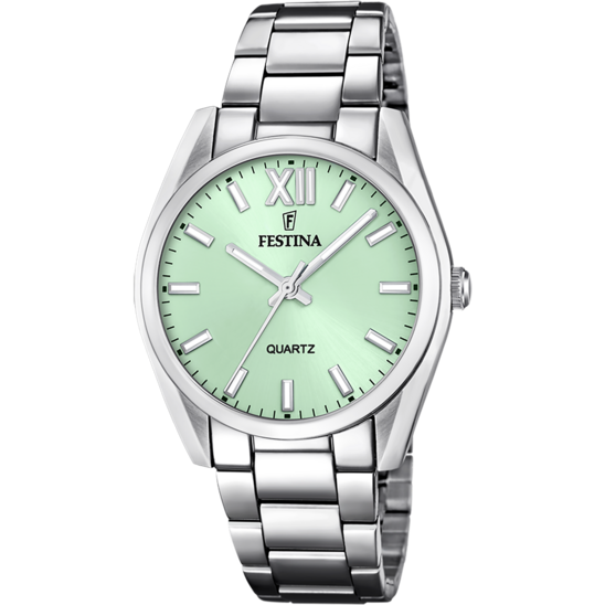 Montre mixte Festina BOYFRIEND F20622/7 – cadran vert bracelet acier – vue de face