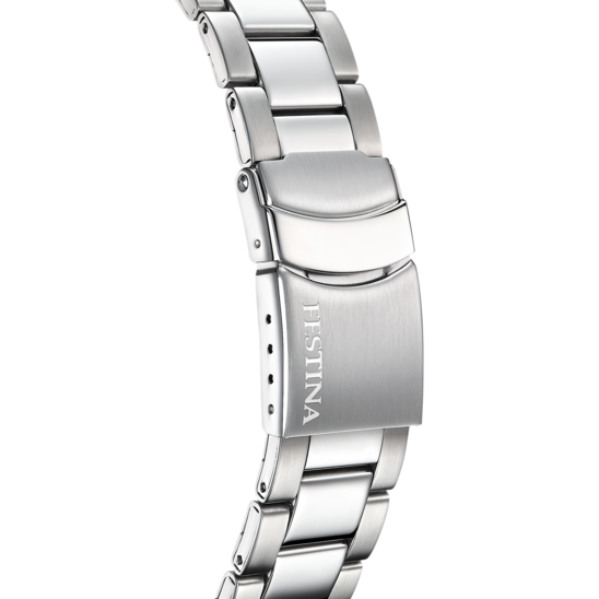 Montre homme Festina MULTIFUNCTION F20623/5 – cadran noir bracelet acier – vue de dos