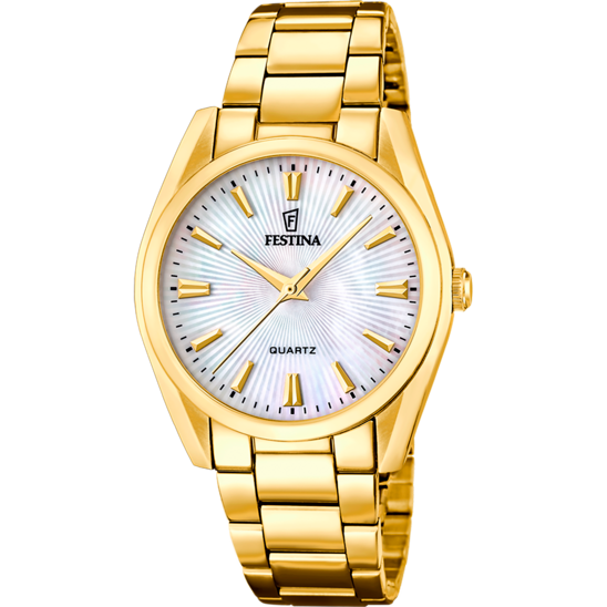 Montre femme Festina BOYFRIEND F20640/A – cadran nacré bracelet acier – vue de face