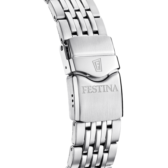 Montre homme Festina THE ORIGINALS F20661/1 – cadran bleu bracelet acier – vue de dos