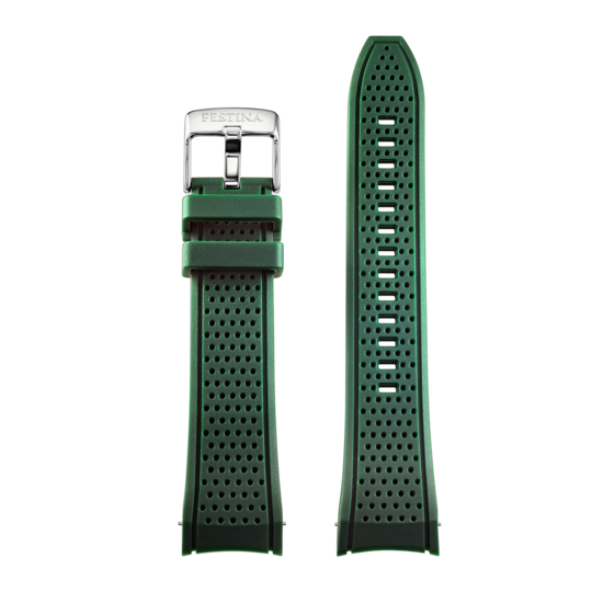 Montre homme Festina THE ORIGINALS F20665/2 – cadran vert foncé bracelet acier – vue de profil