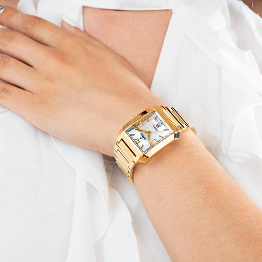 Kadın saati Festina ON THE SQUARE F20680/2 – gümüş kadranlı çelik bilezik – seri