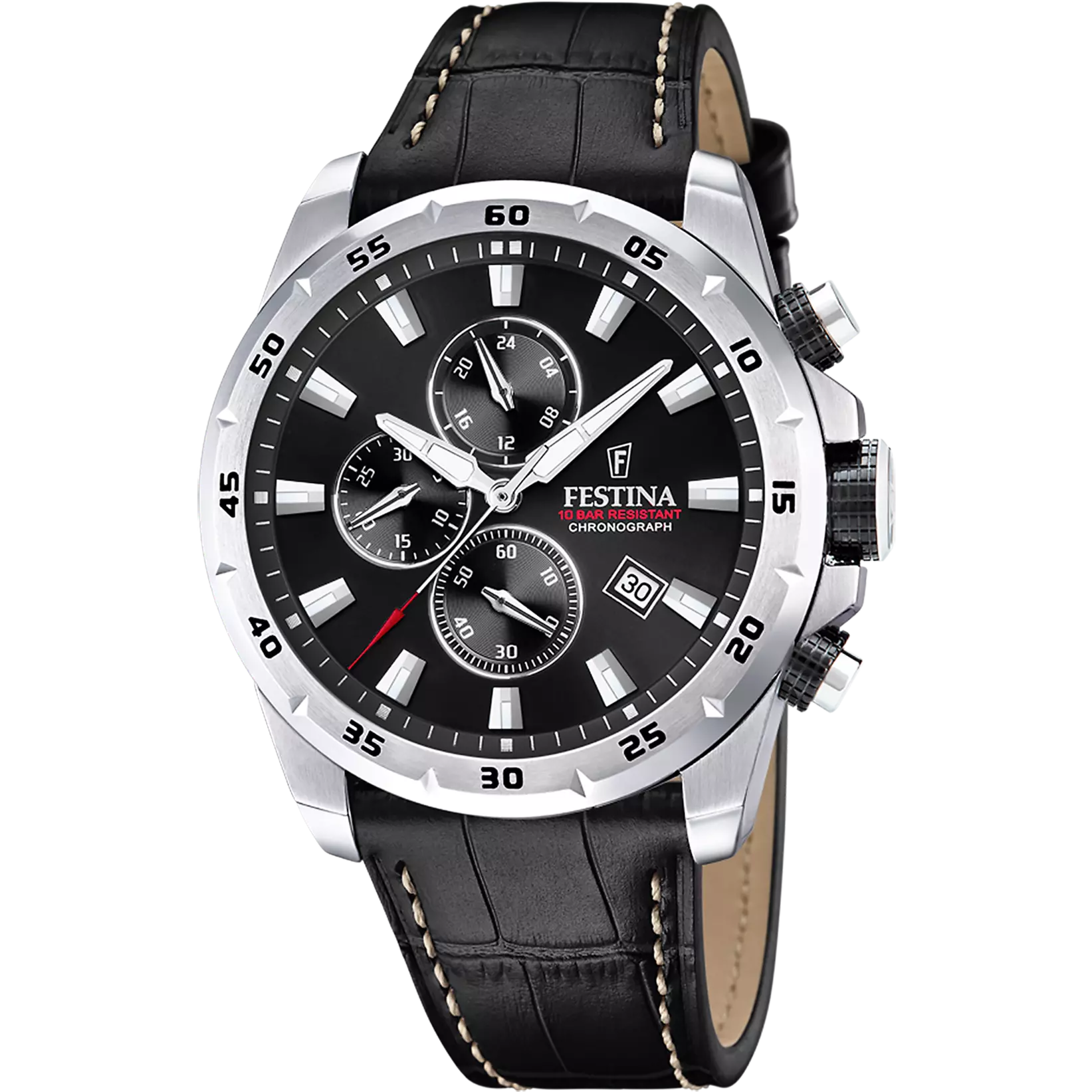 Festina herreur TIDLØS KRONOGRAF stållæderrem | F20692/4