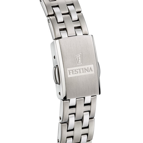 Montre femme Festina TITANIUM F20697/2 – cadran gris bracelet titane – vue de dos