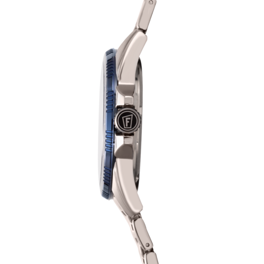 Montre homme Festina TITANIUM F20698/2 – cadran bleu bracelet titane – vue de profil