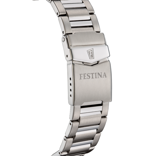 Montre homme Festina TITANIUM F20698/4 – cadran noir bracelet titane – vue de dos