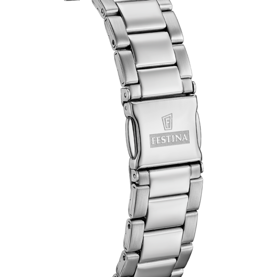 Montre homme Festina CLASSICS F20707/1 – cadran gris bracelet acier – vue de dos