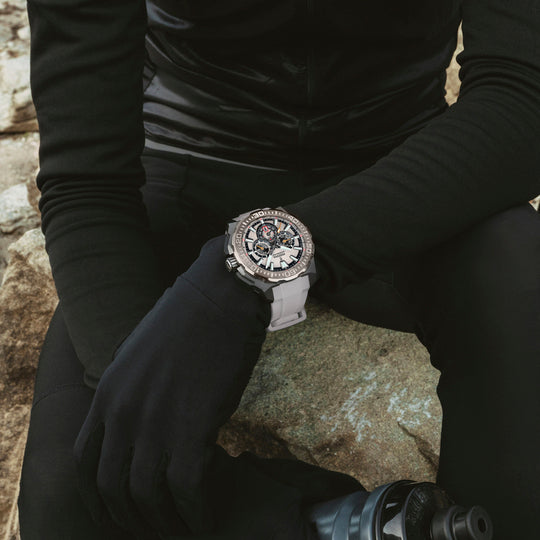 Pánské hodinky Festina CHRONO BIKE F20726/1 – béžový ciferník silikonový pásek – řada
