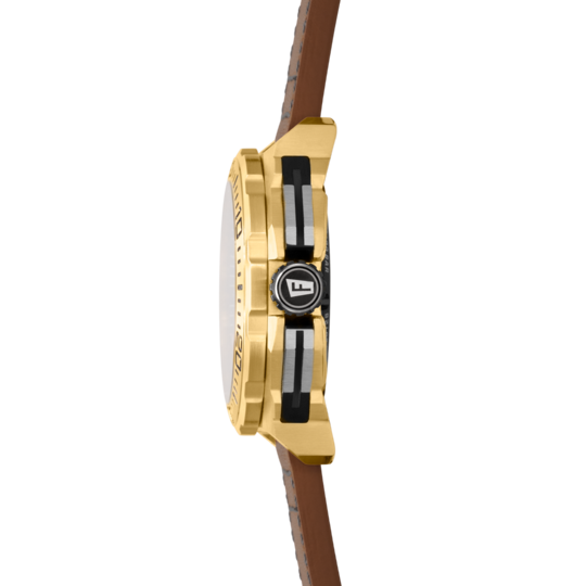 Herrklocka Festina CHRONO BIKE F20728/2 – läderrem med grön urtavla – profilvy 2