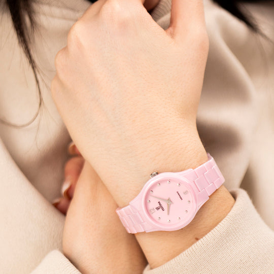 Dameshorloge Festina CERAMIC F20751/2 – keramische armband met roze wijzerplaat – bereik