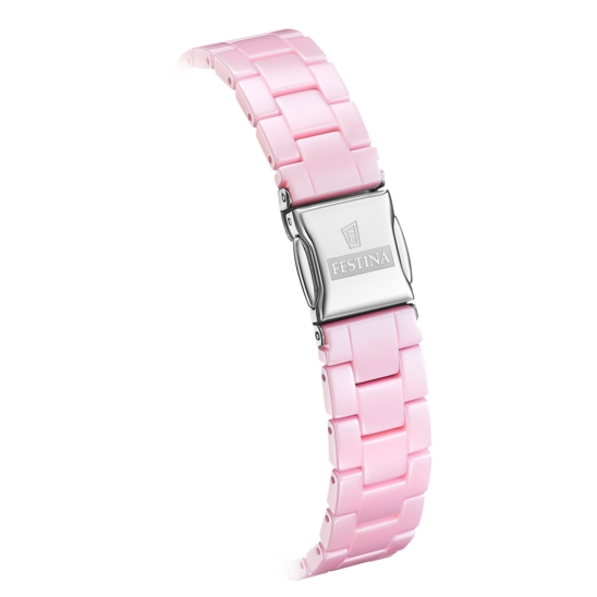 Dameur Festina CERAMIC F20751/2 – urskive pink keramisk armbånd – set bagfra
