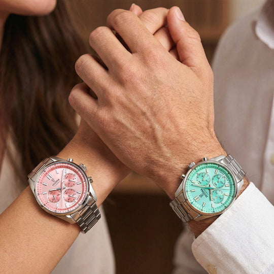 Blandad klocka Festina BOYFRIEND F20753/3 – grön urtavla stålarmband – serie