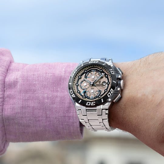 Pánské hodinky Festina CHRONO BIKE F20754/2 – hnědý ciferník ocelový náramek – řada