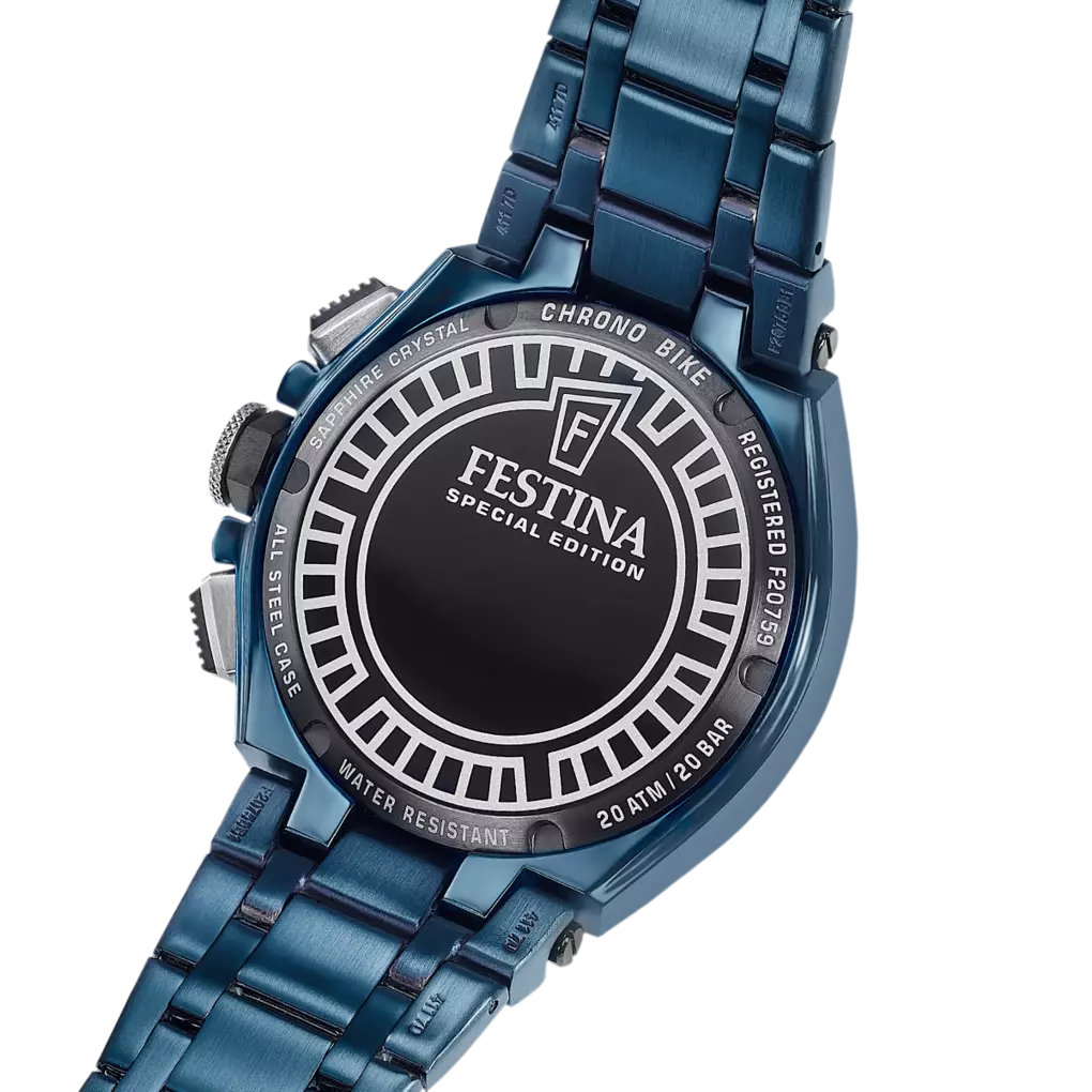 Montre homme Festina SPECIAL EDITIONS F20757/1 – cadran bleu bracelet acier – vue 2
