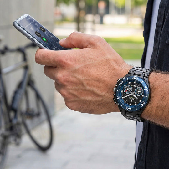 Montre connectée homme Festina CONNECTED F20762/1 – cadran noir bracelet acier noir – portée 2