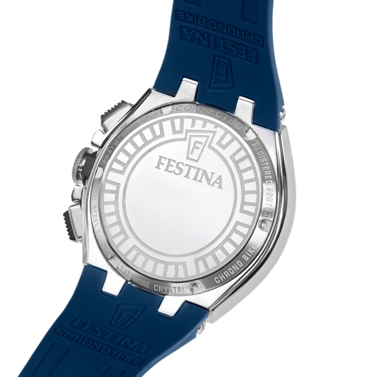 Montre connectée homme Festina CONNECTED F20763/1 – cadran noir bracelet caoutchouc – vue de profil